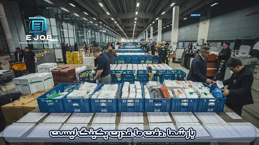 اجزای پکینگ لیست